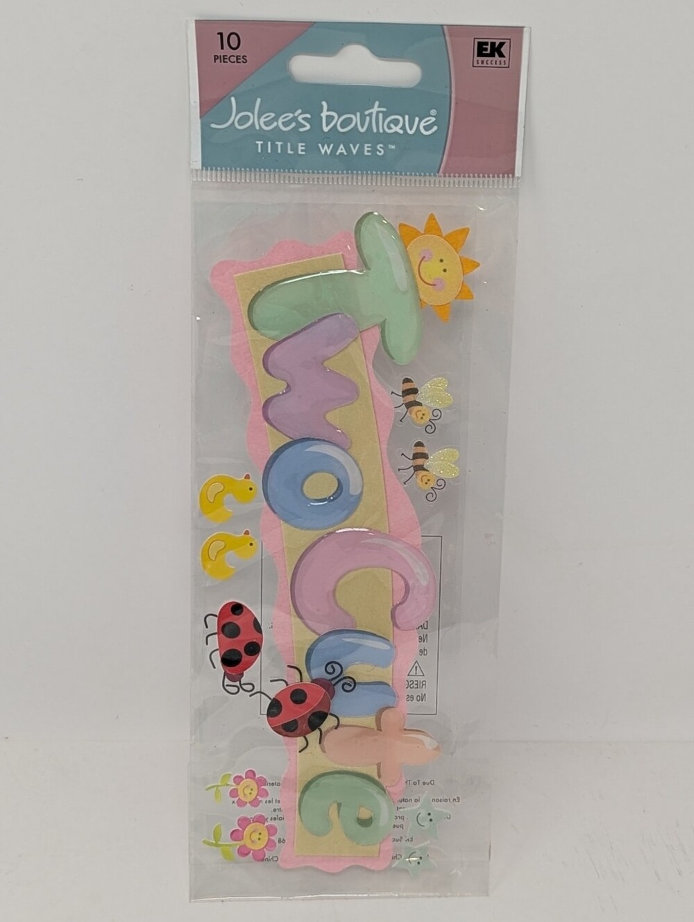 Jolee's Boutique Two Cute Sticker Sun Ladybug